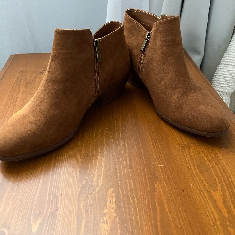Great faux suede booties